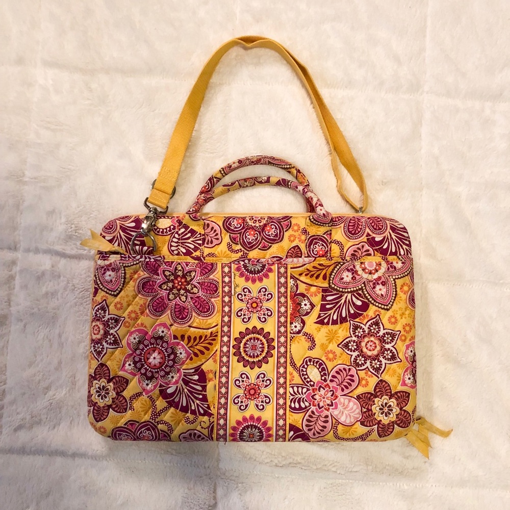Vera Bradley Bali Gold 15” Hard Laptop Case